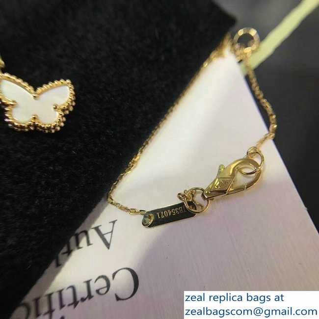 VanCleef & Arpels Sweet Alhambra Butterfly Pendant Necklace